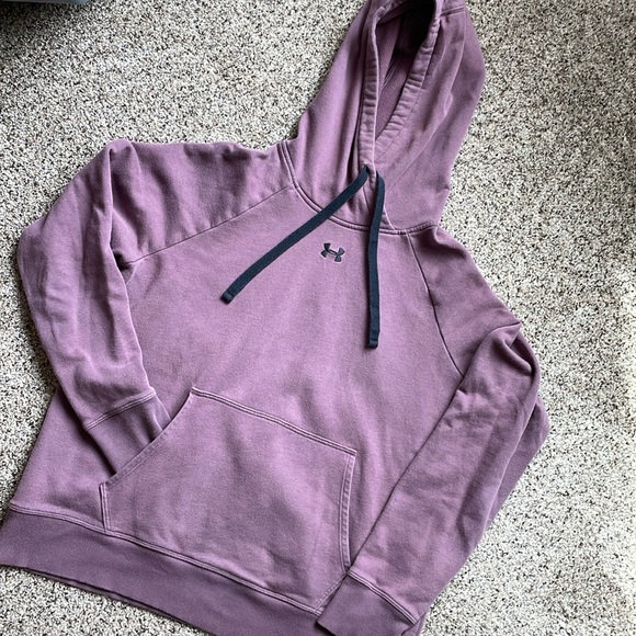 Under Armour Tops - Under Armour hoodie, women’s large, mauve/icy purple